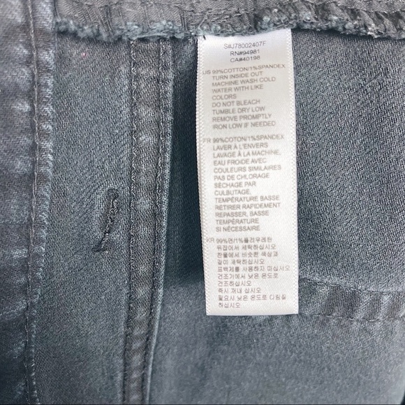 Forever 21 2.1 Denim Black Distressed Ripped 5-Pocket Stretch Skinny Jeans 28 - Picture 5 of 6